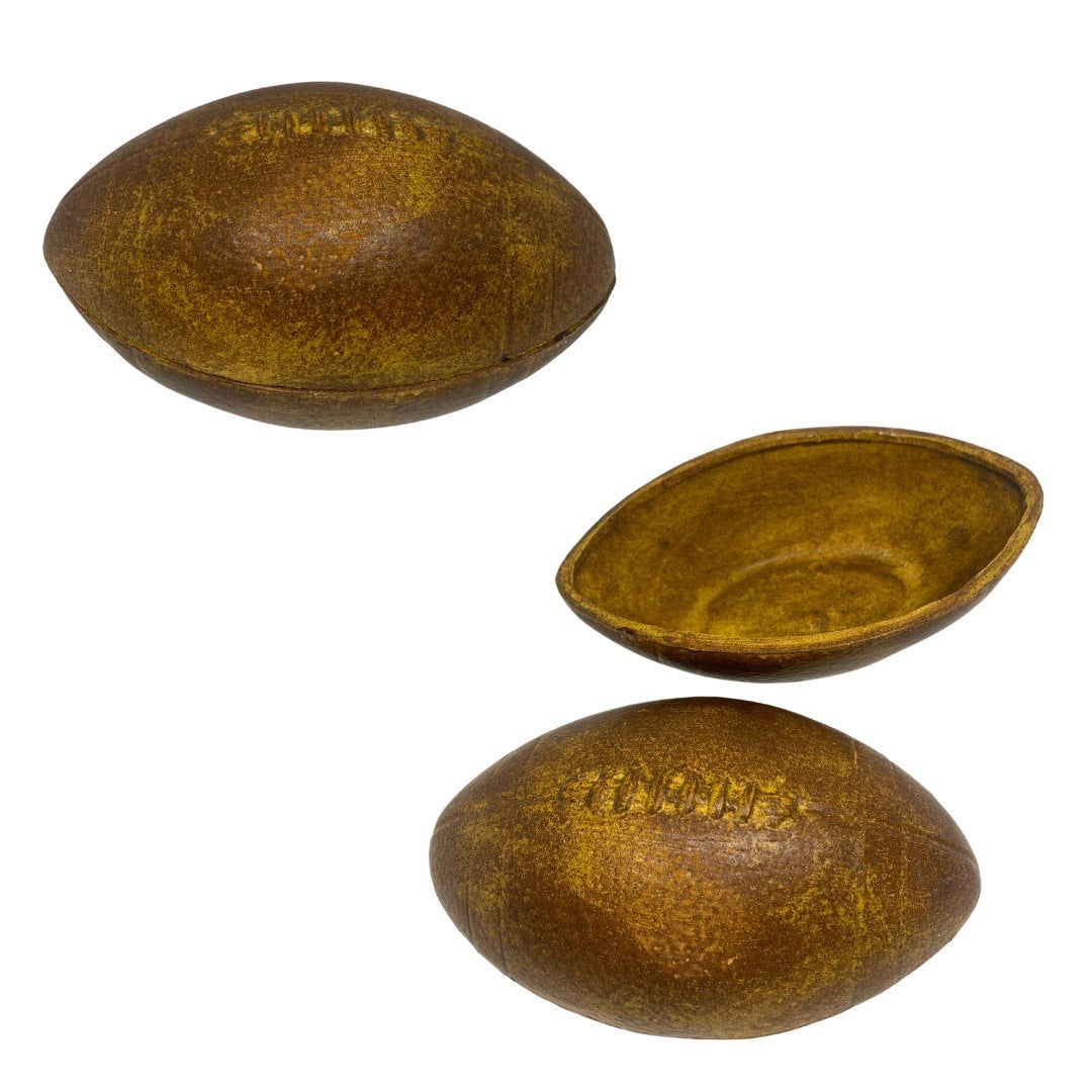 FOOTBALL POTTERY CANDLE