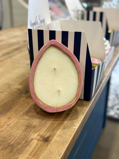 Egg Dough Bowl Candle