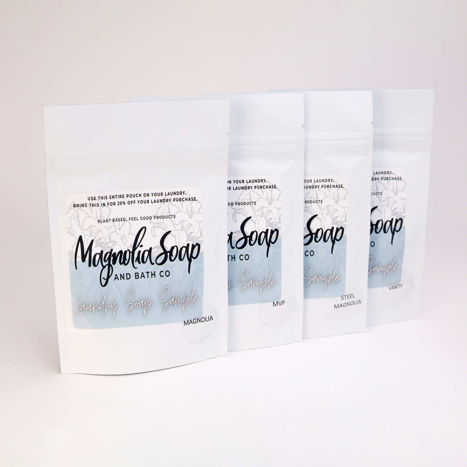 Laundry Wash Sample 4 Pack – Magnolia Soap and Bath Company
