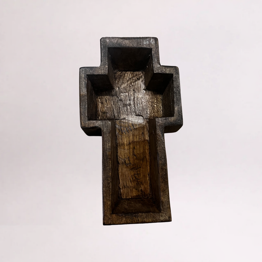 Mini Cross Dough Bowl Candle