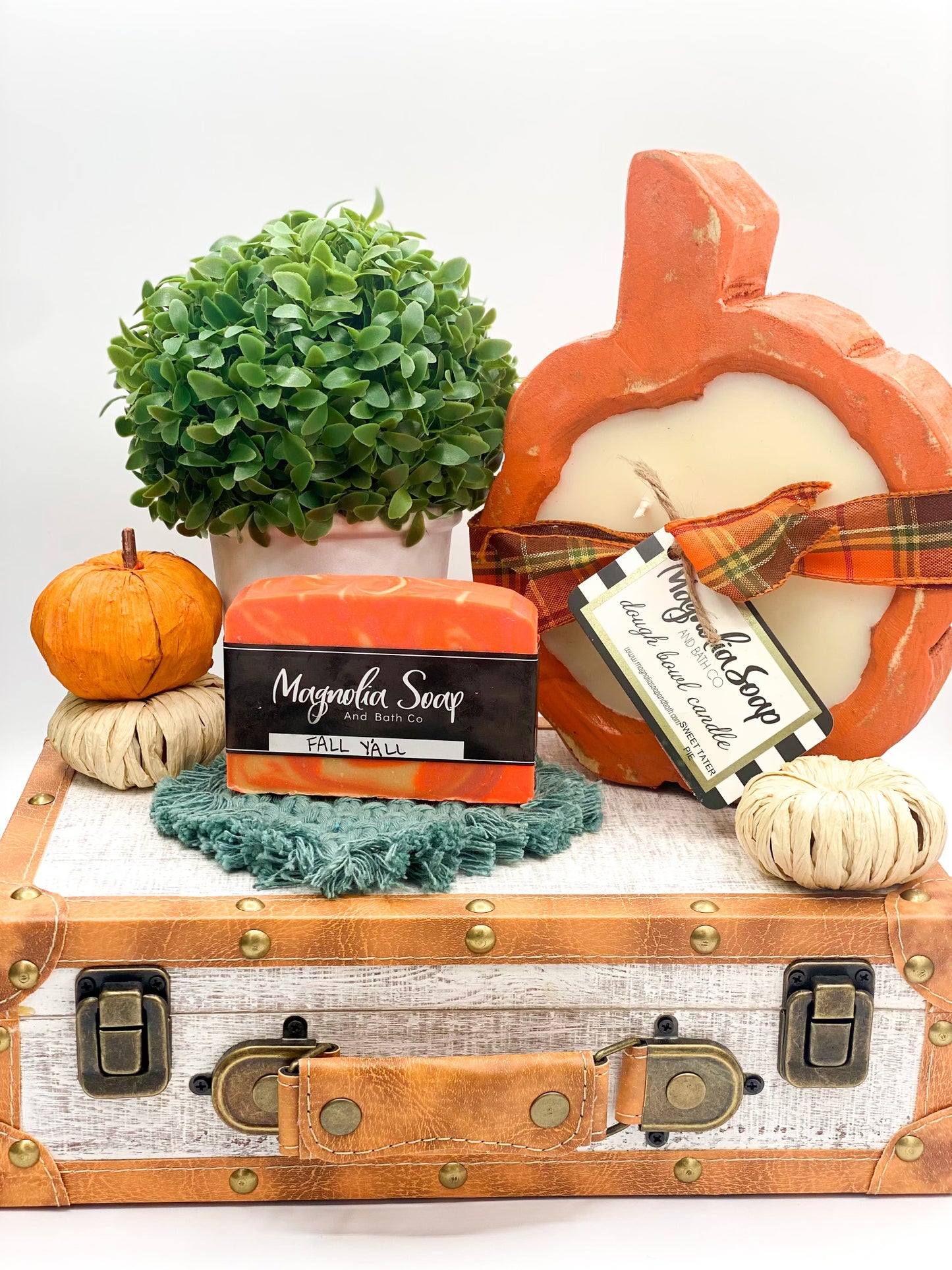 Pumpkin Dough Bowl Candle