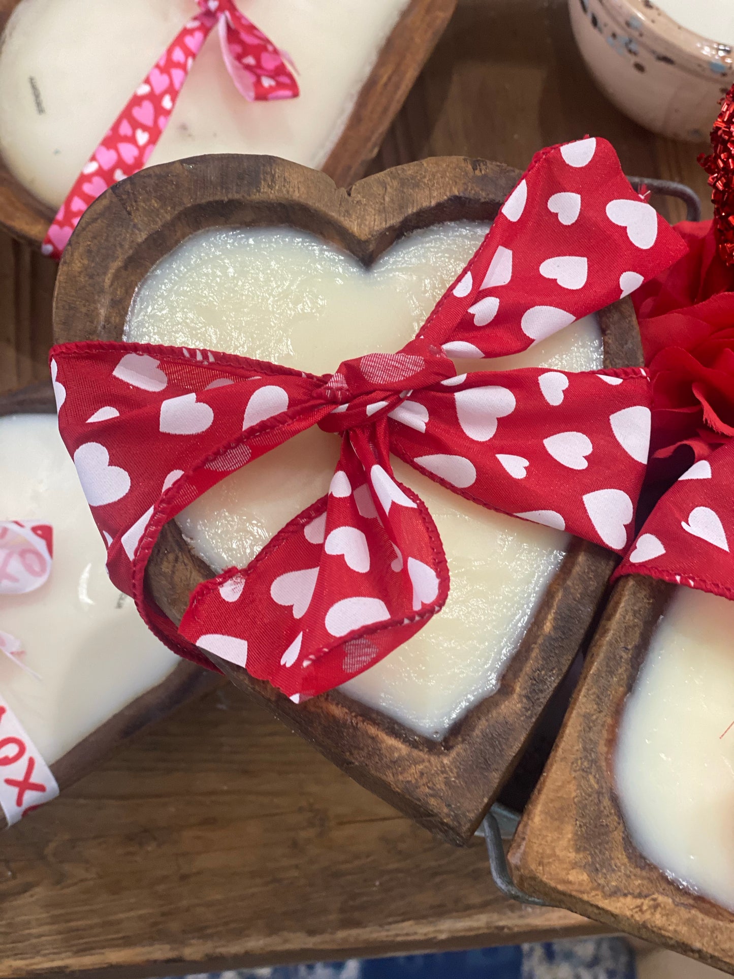 Heart Shaped Dough Bowl Candle